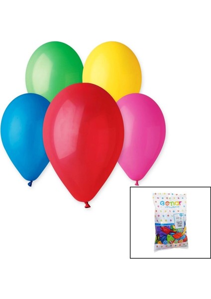 Renkli Klasik Balon 10 Inç - 26 cm - 100PCS (4887)