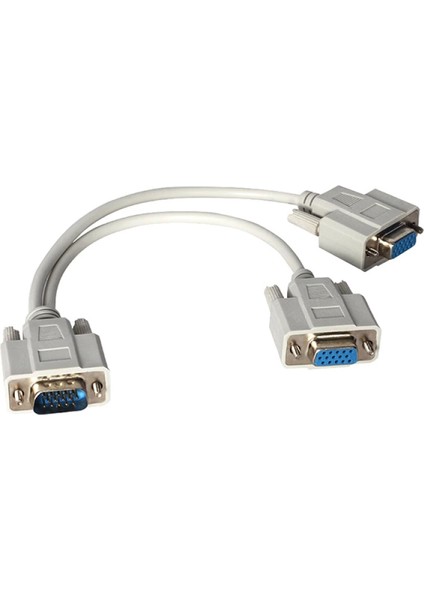 x VGA Erkek / 2 x VGA Dişi 30 cm VGA Çatal Kablo * Platoon PL-7275 (4887)