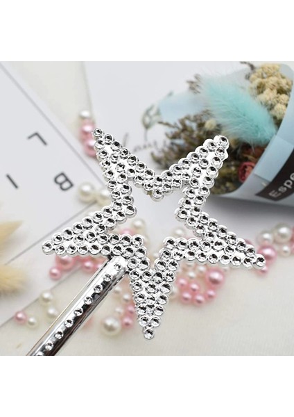 Yıldız Model Peri Asası Melek Asası Prenses Asası Metalize Gümüş Renk (4887) modelleri