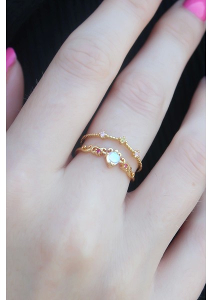 Gold Renk Zirkon Taşlı Taç Model Kadın Yüzük - TJ-BYK2665 fiyatları