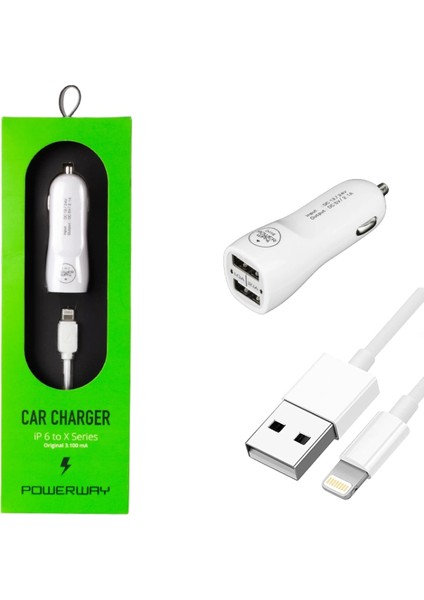 X3 3.1A Iphone Araç Çakmaklık Şarj Aleti (4887)
