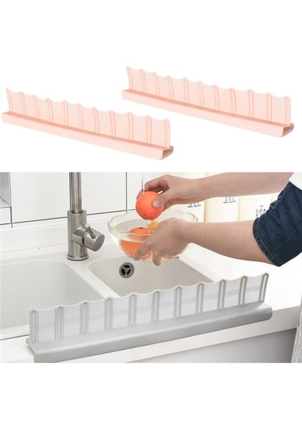 Vantuzlu Kauçuk Sıvı Su Sızdırmaz Izalasyon Mutfak Banyo Duş Bariyeri Lavabo Kenar Tutucu Set (4887)
