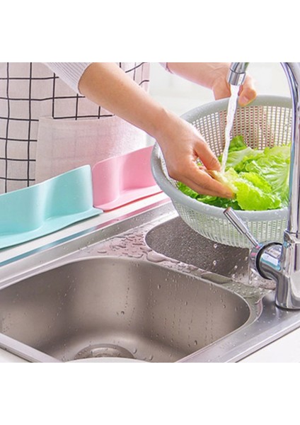 Vantuzlu Kauçuk Sıvı Su Sızdırmaz Izalasyon Mutfak Banyo Duş Bariyeri Lavabo Kenar Tutucu Set (4887)