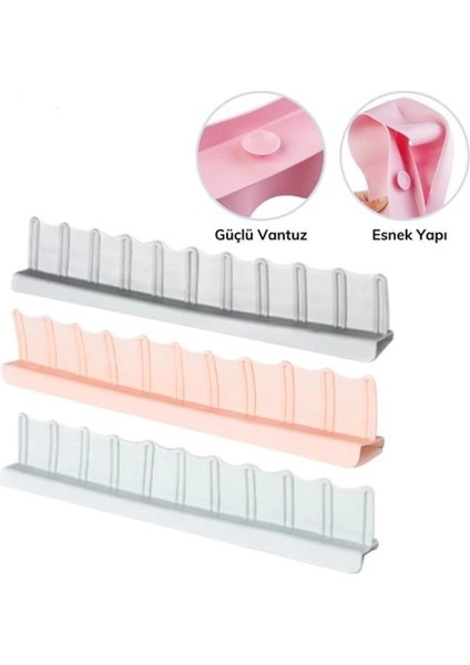Vantuzlu Kauçuk Sıvı Su Sızdırmaz Izalasyon Mutfak Banyo Duş Bariyeri Lavabo Kenar Tutucu Set (4887)
