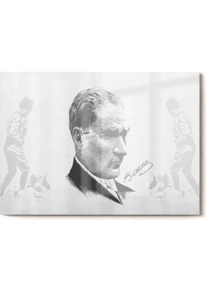 Atatürk | Atatürk Temalı Cam Tablo | 50 x 70 cm fırsatları