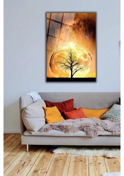 Modern Tablo Güneşin Yansıması Cam Tablo 70 x 110ÇOK Renkli