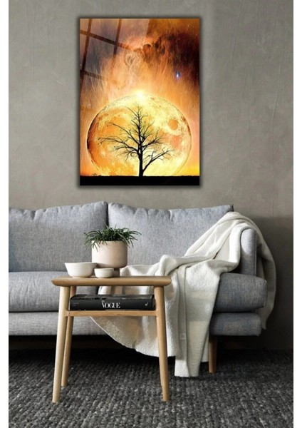 Modern Tablo Güneşin Yansıması Cam Tablo 70 x 110ÇOK Renkli