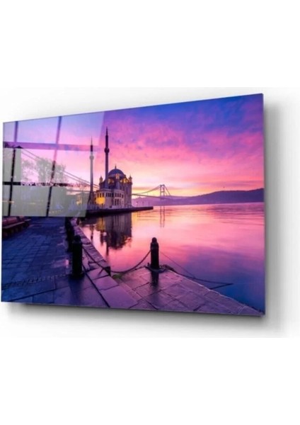 Istanbul Manzara Cam Tablo 50 x 70 cm