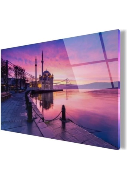 Istanbul Manzara Cam Tablo 50 x 70 cm