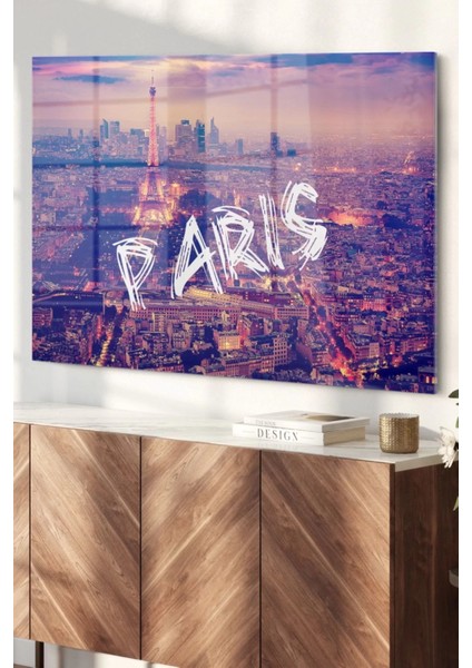 Eyfel Kulesi Paris| Şehir Temalı Cam Tablo | 50 x 70 cm