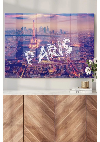 Eyfel Kulesi Paris| Şehir Temalı Cam Tablo | 50 x 70 cm