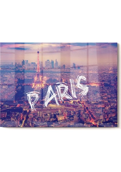 Eyfel Kulesi Paris| Şehir Temalı Cam Tablo | 50 x 70 cm