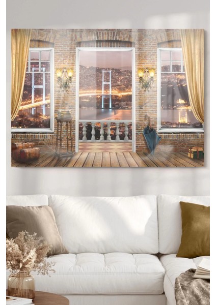 Istanbul Boğazı | Şehir Temalı Cam Tablo | 50 x 70 cm fiyatları