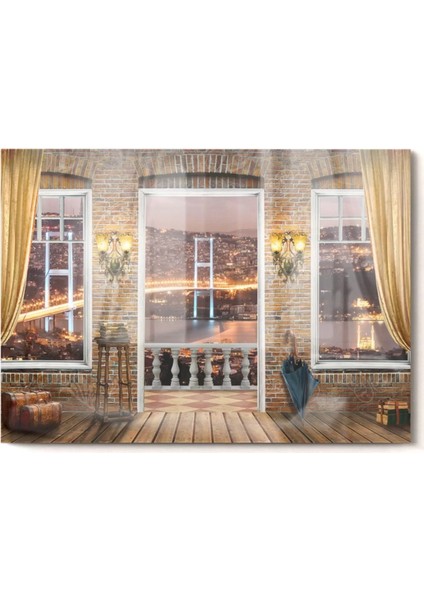 Istanbul Boğazı | Şehir Temalı Cam Tablo | 50 x 70 cm fırsatları