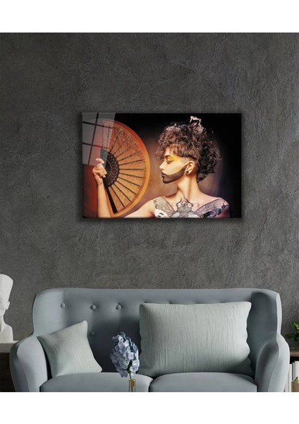 Kadınlar Cam Tablo, Ev ve Ofis Duvar Dekoru Hediyelik Büyük Tablo Dayanıklı Cam fiyatları