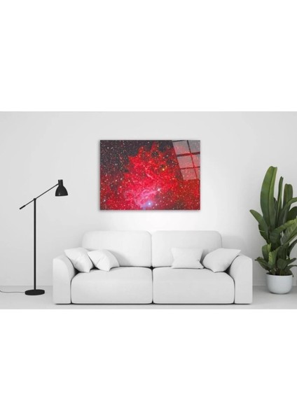 Kırmızı Cam Tablo 50 x 70 cm