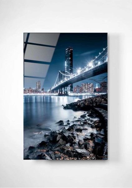 Manhattan Bridge, New York Cam Tablo 70 x 110