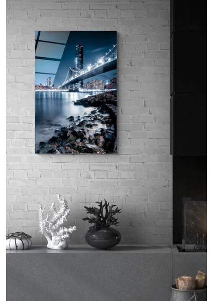 Manhattan Bridge, New York Cam Tablo 70 x 110
