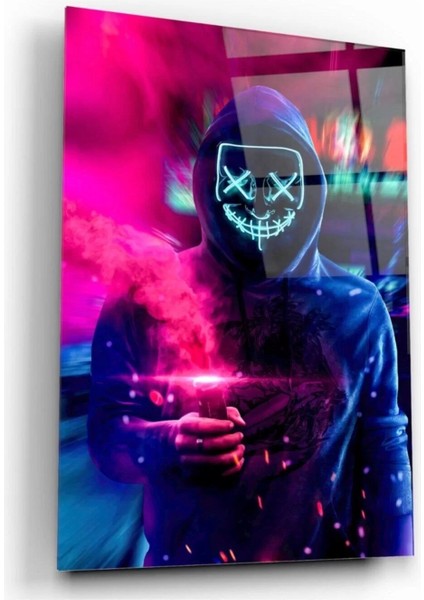 Neon Maske Cam Tablo
