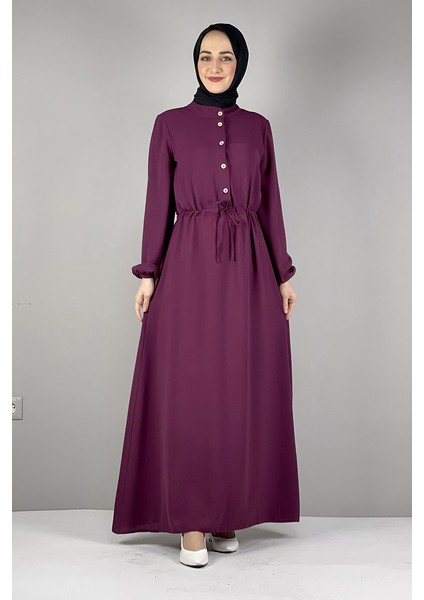 B Bsma Moda Çizgi Tesettür Elbise