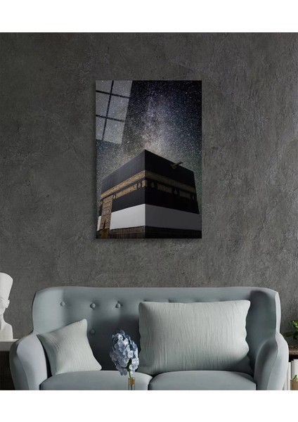 Marsilyan- Kabe Kutsal Topraklar Dini Islami Cam Tablo 4 mm Cam fiyatları