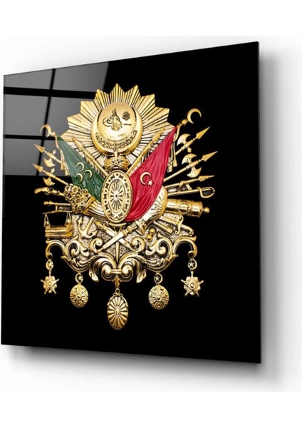Marsilyan- Osmanlı Devlet Arması Cam Tablo fiyatları