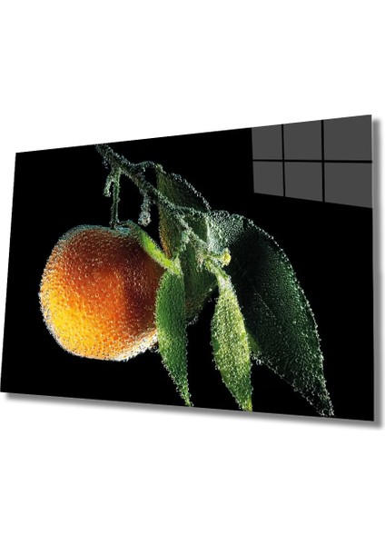 Marsilyan- Şeftali Cam Tablo Peaches