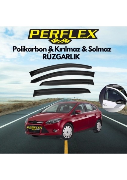 Polikarbon Kırılmaz Rüzgarlık V2 Mugen Fiat Linea Mugen Ford Focus 3 2011-2018