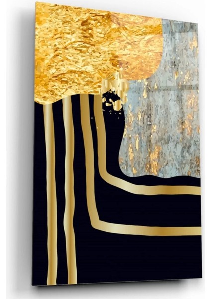 Marsilyan- Gold Desenler Cam Tablo