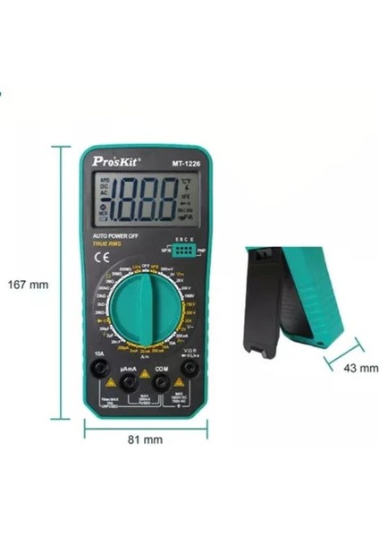 MT-1226 Dijital Multimetre