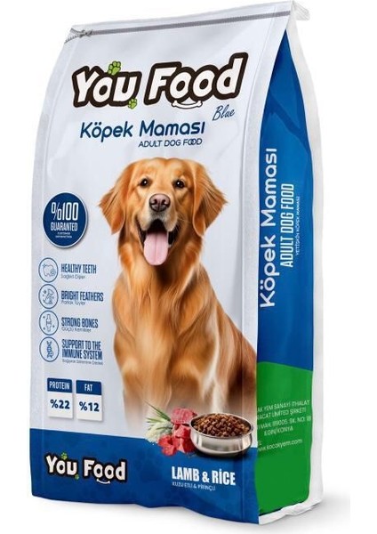Köpek Maması Kuzu Etli 15 kg You Food