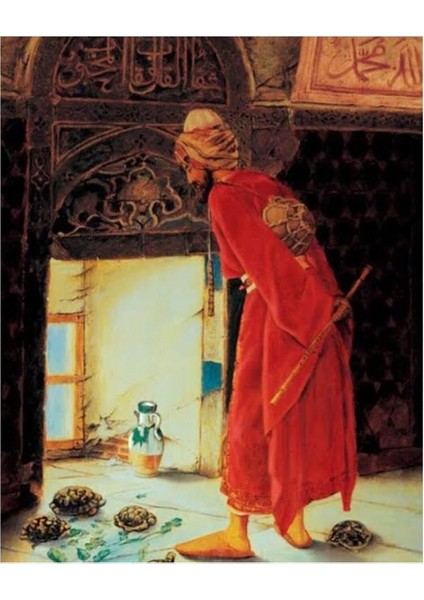 Canvas Kaplumbağa Terbiyecisi Sayılarla Boyama Seti Kasnaklı 100 x 140 cm