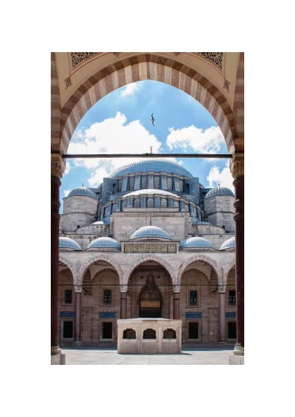 Canvas Cami Avlusu Sayılarla Boyama Seti Kasnaklı 40 x 50 cm indirimleri