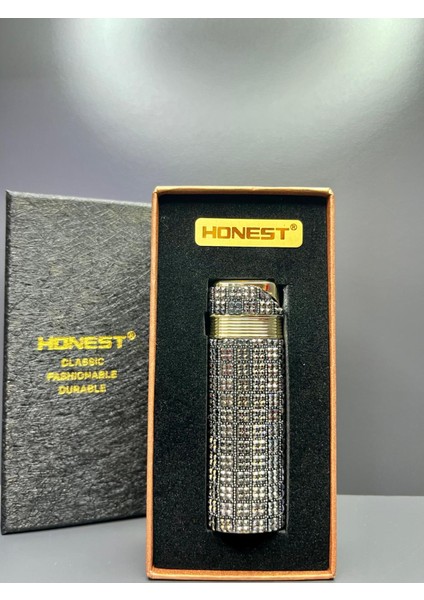 Pürmüz Alevli Zarif Parlak Taşlı Lüks Bayan Rüzgar Çakmağı fiyatları