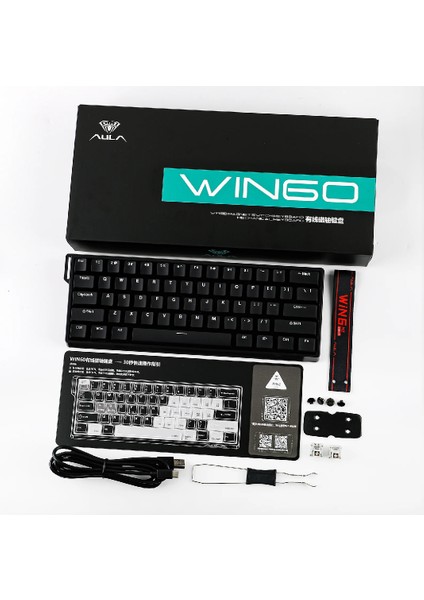 Aula Win 60 He Klavye Manyetik Switch 8k Hz