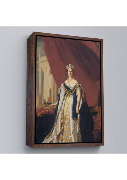 Çerçeveli Franz x aver Winterhalter - Kraliçe Victoria Tablosu - Queen VICTORIA-8039 fiyatları