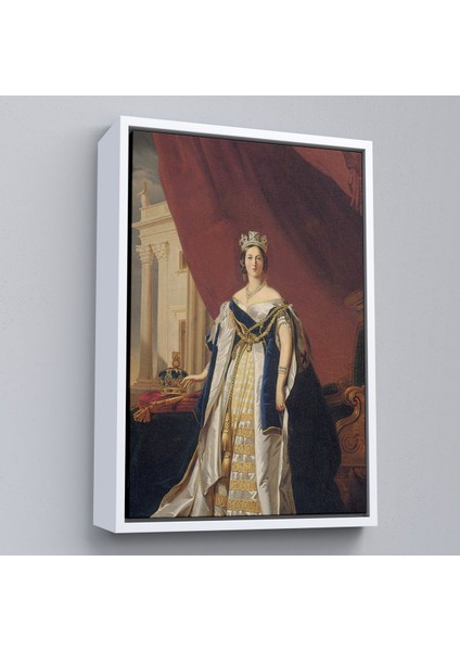 Çerçeveli Franz x aver Winterhalter - Kraliçe Victoria Tablosu - Queen VICTORIA-8039 fırsatları