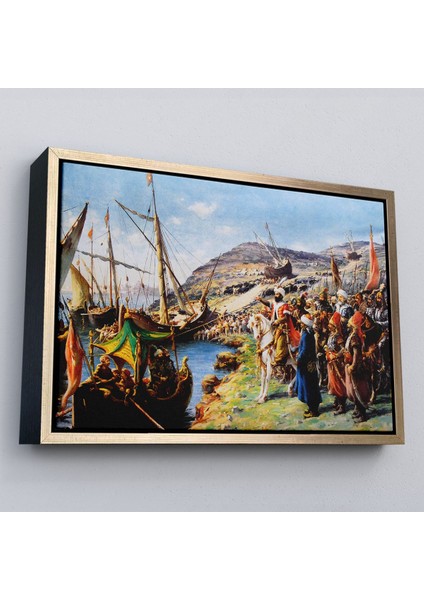 Çerçeveli Fatih Sultan Mehmet'in Istanbul Kuşatması, Gemileri Karadan Yürütme TABLOSU-6616 modelleri