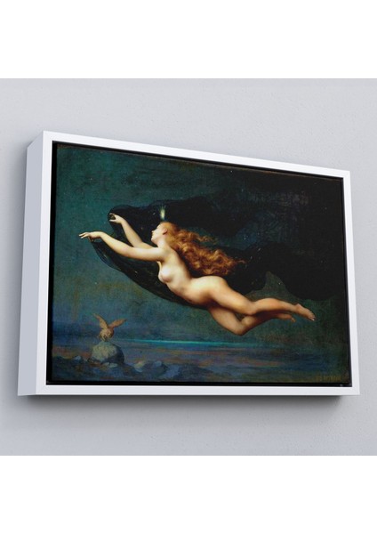 Çerçeveli La Nuit By Auguste Raynaud Kanvas Duvar Sanatı Tablo, Klasik SANAT-5406