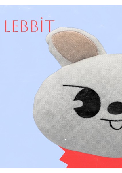 Skzoo Lebbit Peluş Yastık, Sevimli Yastık 35 cm