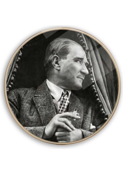 Marsilyan- Atatürk Yuvarlak Cam Tablo fiyatları