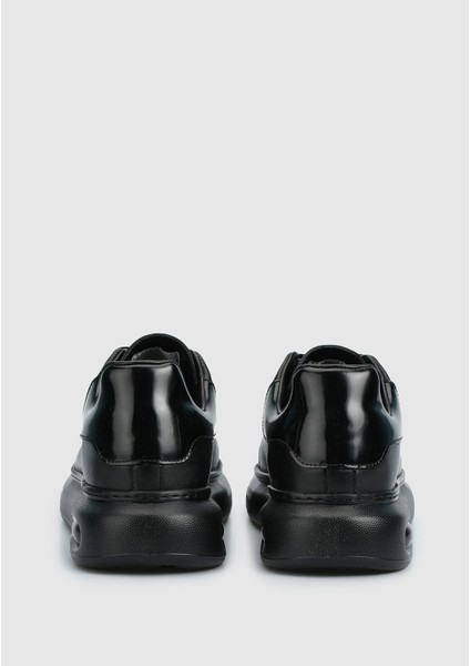 Siyah Deri Erkek Sneaker fırsatları