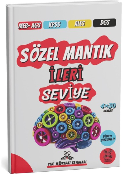 2025 Meb-Ags Kpss Ales Dgs Sözel Mantık Ileri Seviye 4X30 Tamamı Video Çözümlü Deneme Sınavı