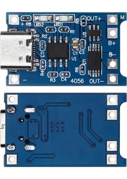 TP4056 18650 Lityum Pil Şarj Modülü USB Tip-C
