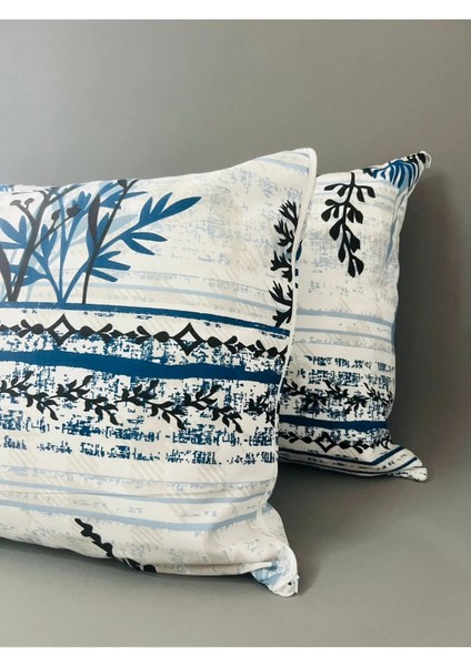 Desenli Yastık Kılıfı 2 Li 50 x 70