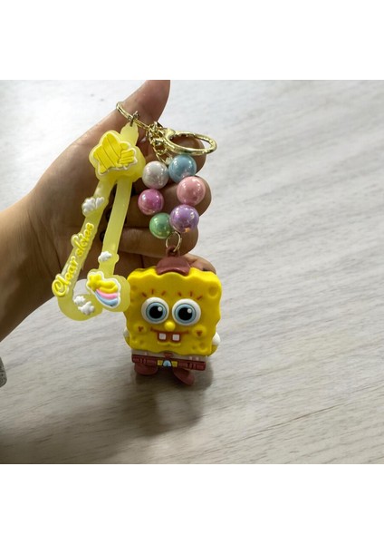 3D Büyük Boy Sünger Bob Anahtarlık ve Çanta Aksesuarı fiyatları