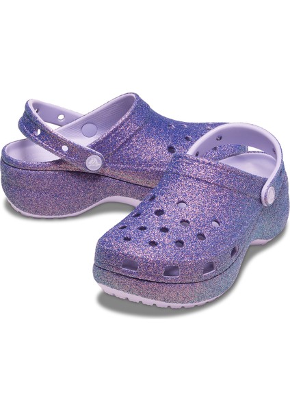 Platform Irid Glitter Clog