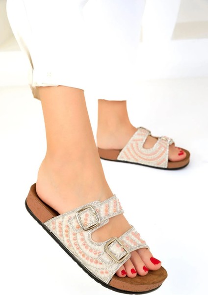 Yazlık Kadın Ortopedik Taşlı Havuz Günlük Çift Tokalı Terlik fırsatları