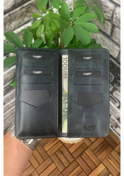Hakiki Deri Antik Siyah Telefon Girişli Erkek Portföy Cüzdan (T1504) modelleri