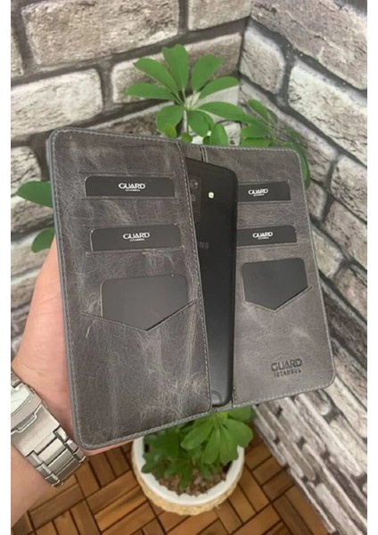 Hakiki Deri Antik Gri Telefon Girişli Erkek Portföy Cüzdan (T1508) fiyatları